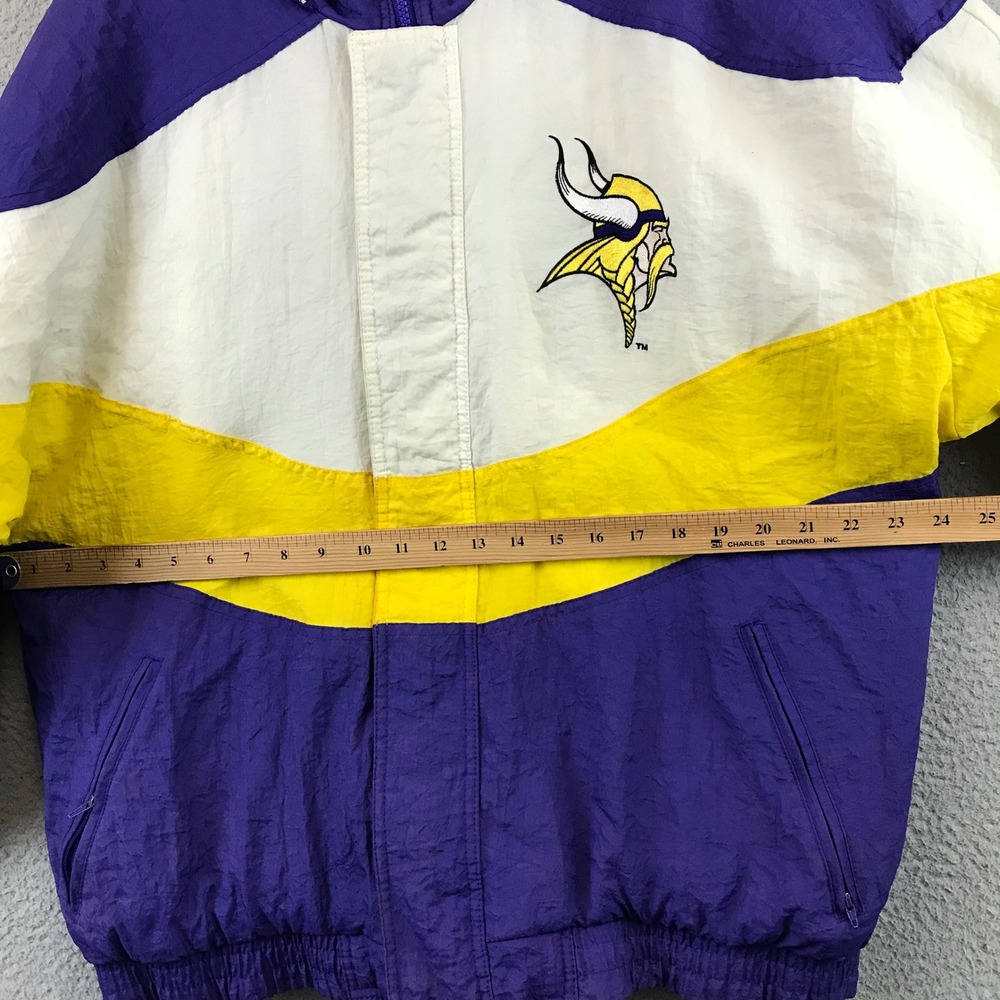 Vintage Minnesota Vikings APEX ONE NFL Track Jacket Windbreaker Purple M - Picture 8 of 11